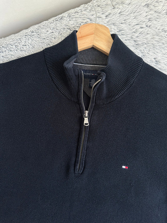 Pull demi zippé TOMMY HILFIGER Taille L Spot-Chic