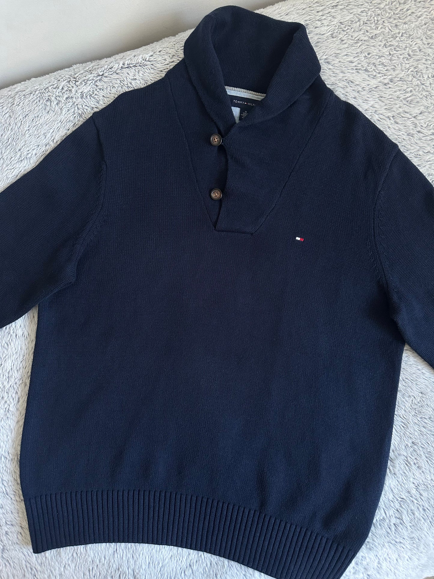 Pull demi boutonné TOMMY HILFIGER Taille M/L Spot-Chic