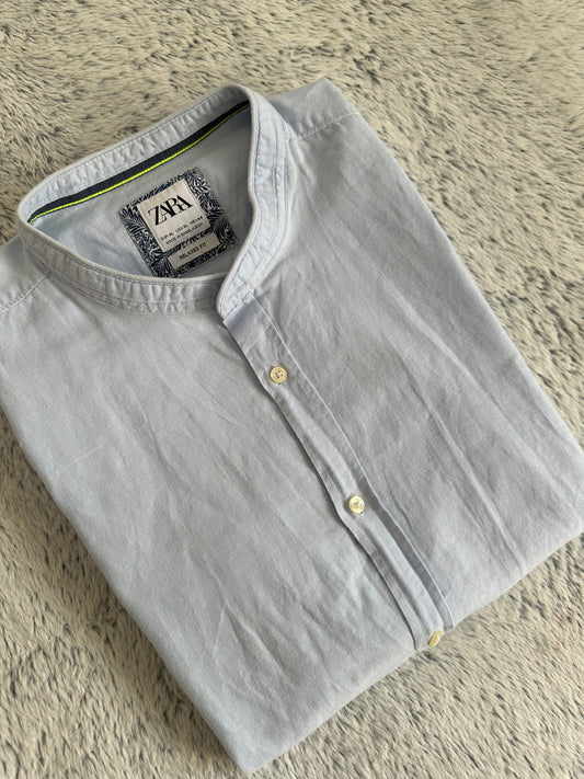 Chemise ZARA en lin Taille XL Spot-Chic