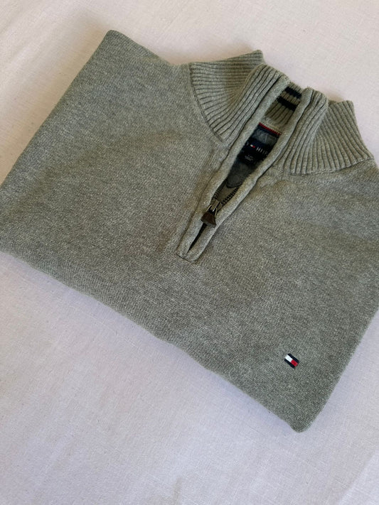 Pull demi zippé TOMMY HILFIGER Taille M Spot-Chic