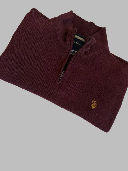 Pull demi zippé US POLO ASSN Taille XXL Spot-Chic