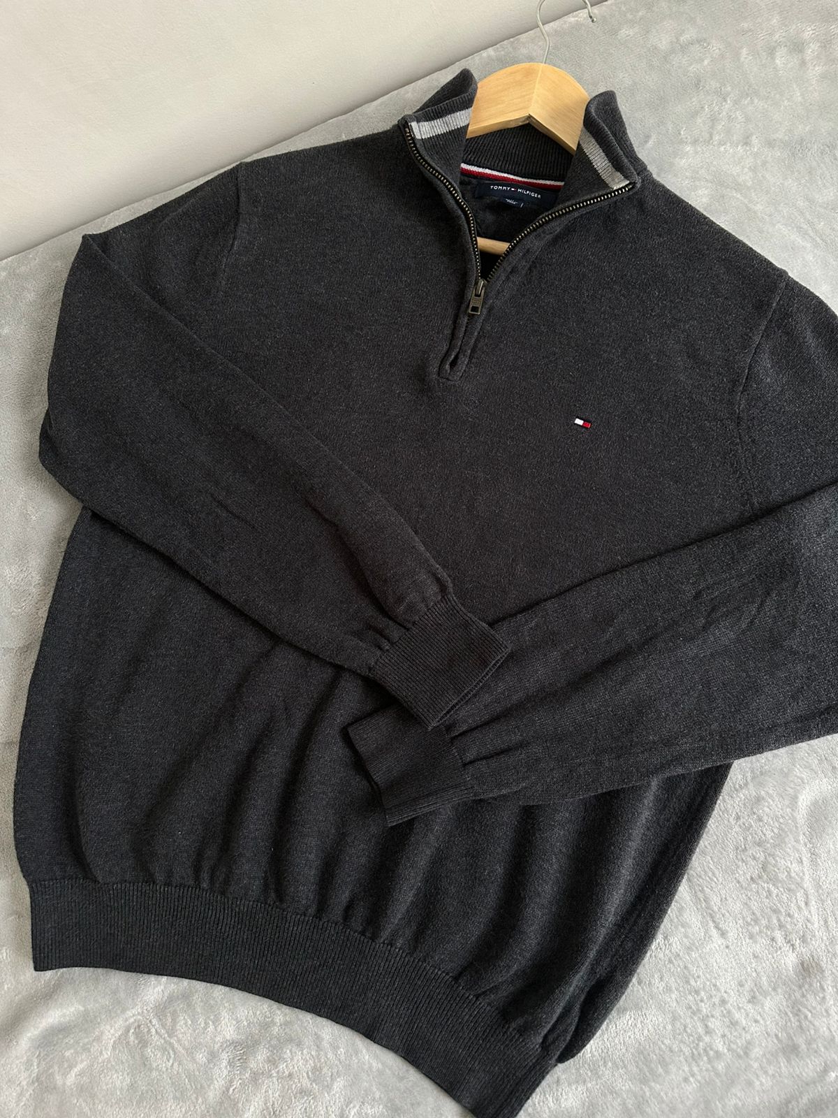 Pull demi zippé TOMMY HILFIGER Taille M Spot-Chic