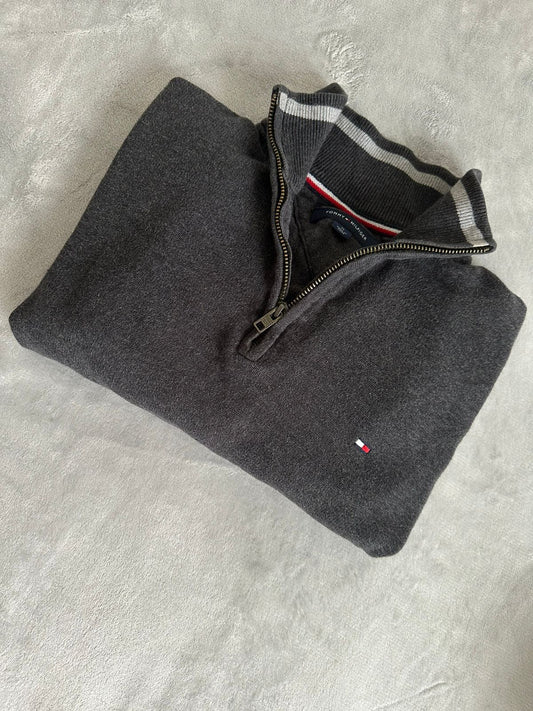 Pull demi zippé TOMMY HILFIGER Taille M Spot-Chic