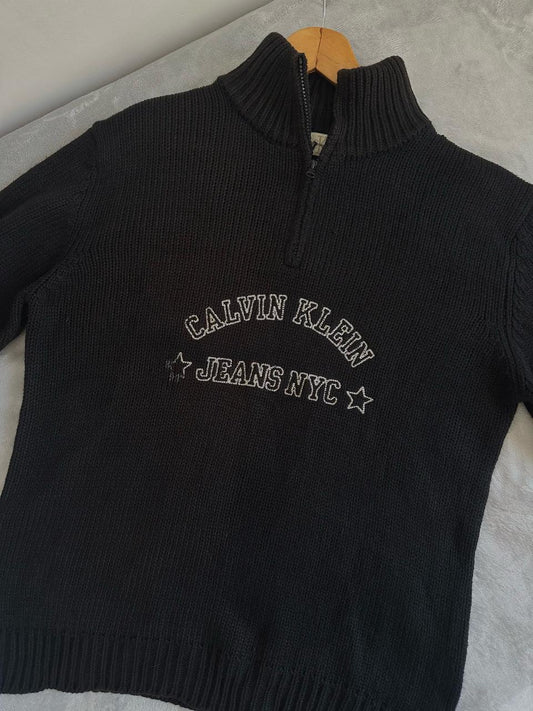 Pull demi zippé CALVIN KLEIN Taille L Spot-Chic