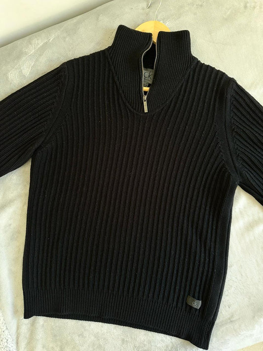 Pull demi zippé CALVIN KLEIN Taille S Spot-Chic
