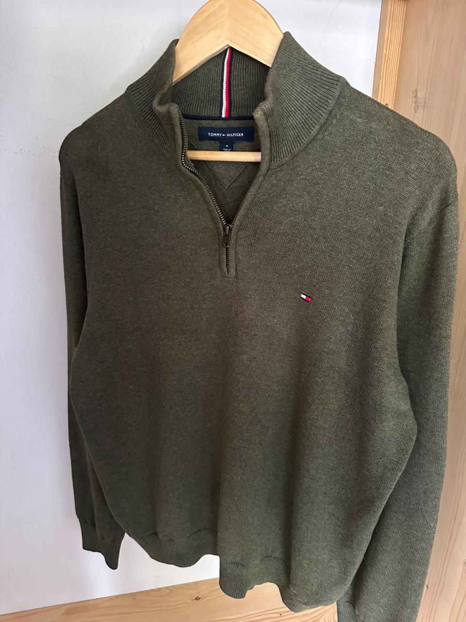 Pull demi zippé TOMMY HILFIGER Taille M Spot-Chic