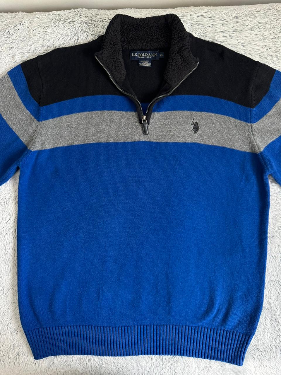 Pull demi zippé US POLO ASSN Taille XL Spot-Chic