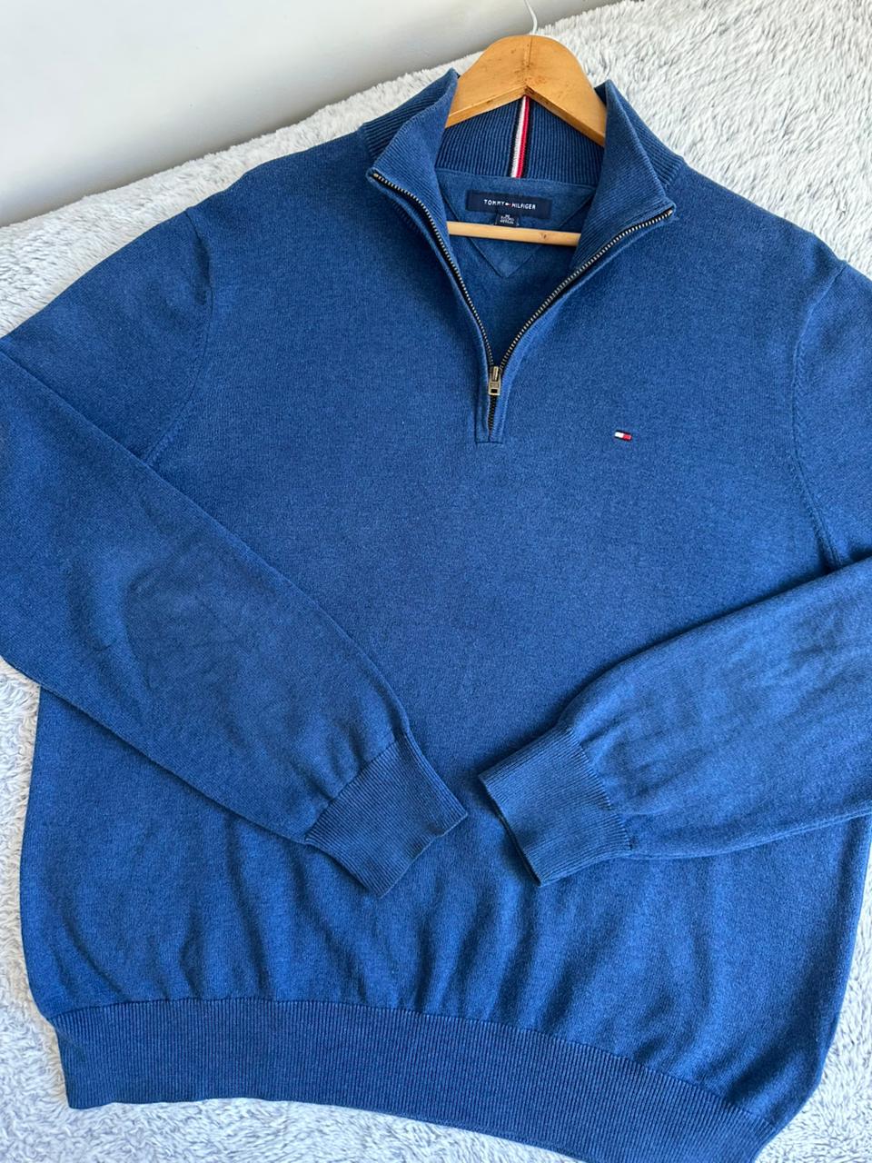 Pull demi zippé TOMMY HILFIGER Taille XL Spot-Chic
