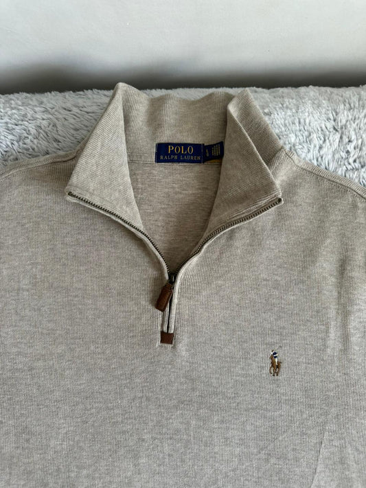 Pull demi zippé RALPH LAUREN Taille L/XL Spot-Chic