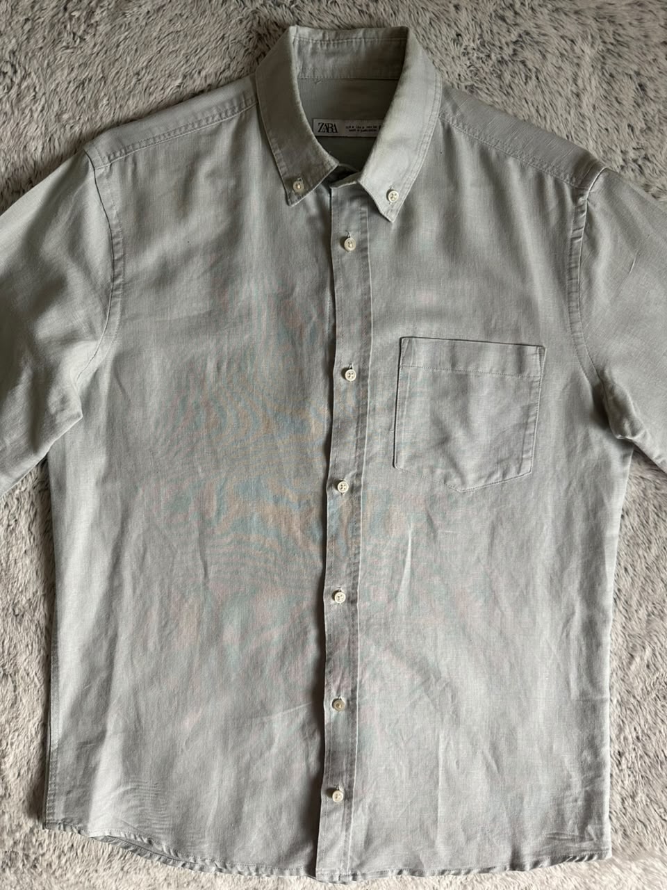 Chemise Zara en Lin Taille S Spot-Chic