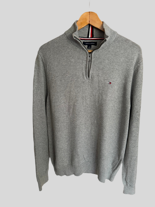 Pull demi zippé TOMMY HILFIGER Taille M Spot-Chic