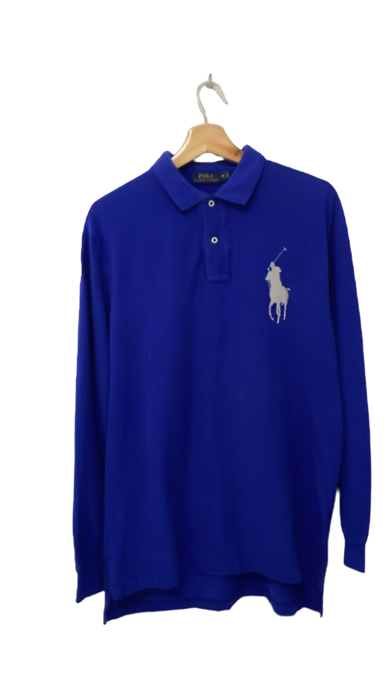 Polo RALPH LAUREN manche longue Taille M/L Spot-Chic