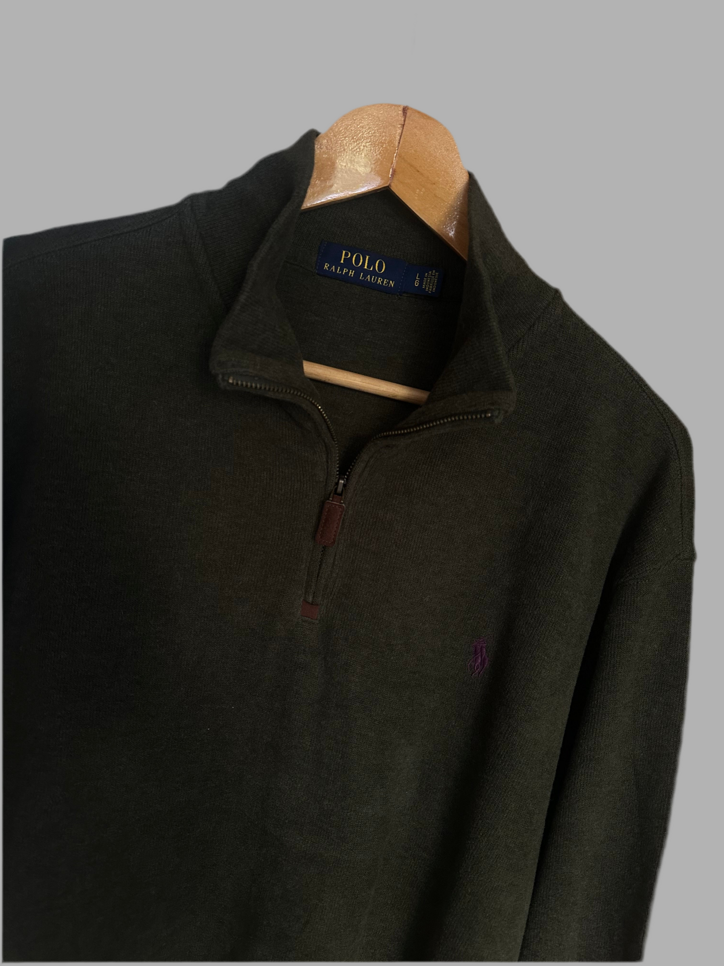 Pull demi zippé RALPH LAUREN TAILLE L/G Spot-Chic