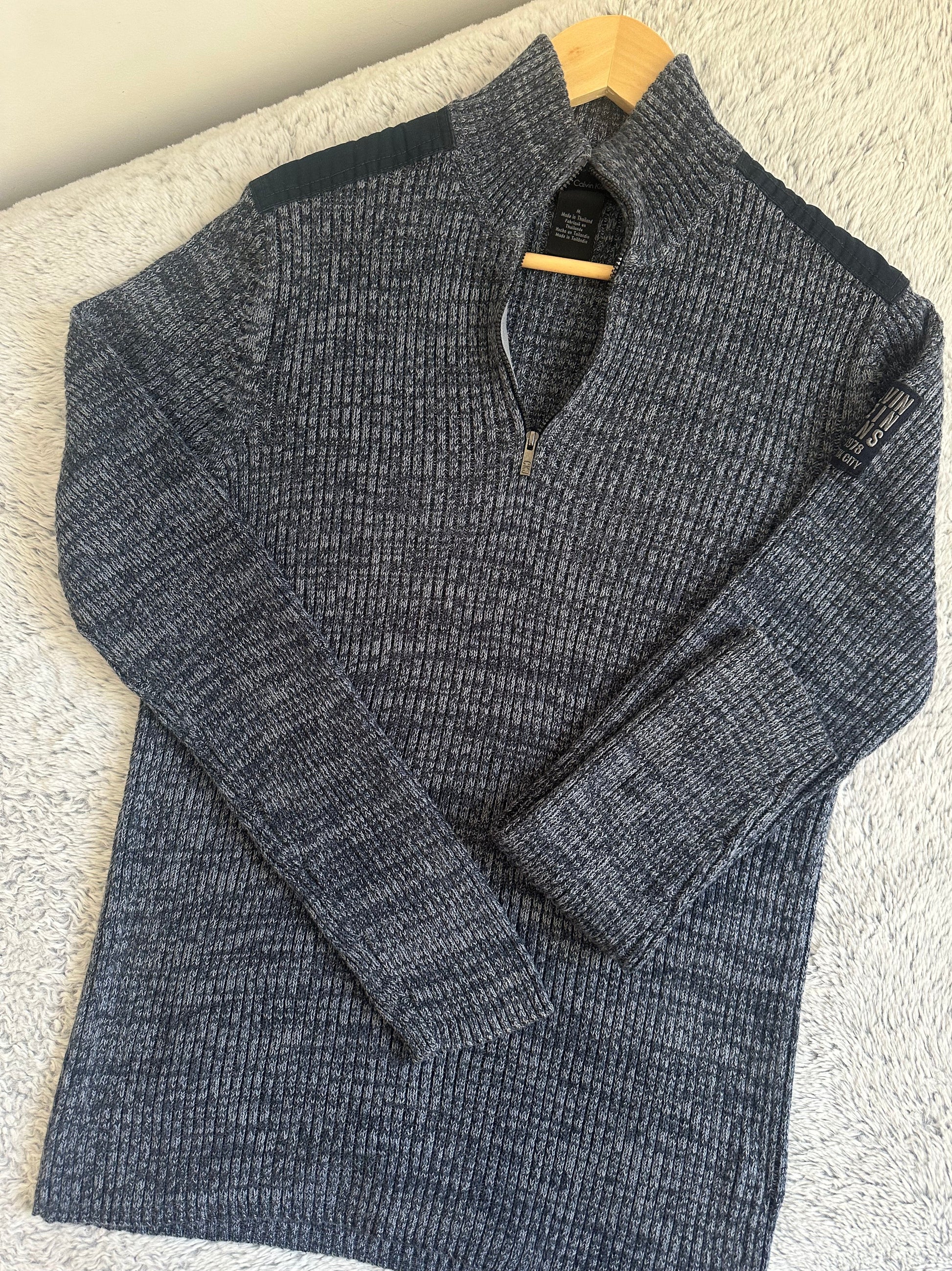 Pull demi zippé CALVIN KLEIN Taille M Spot-Chic