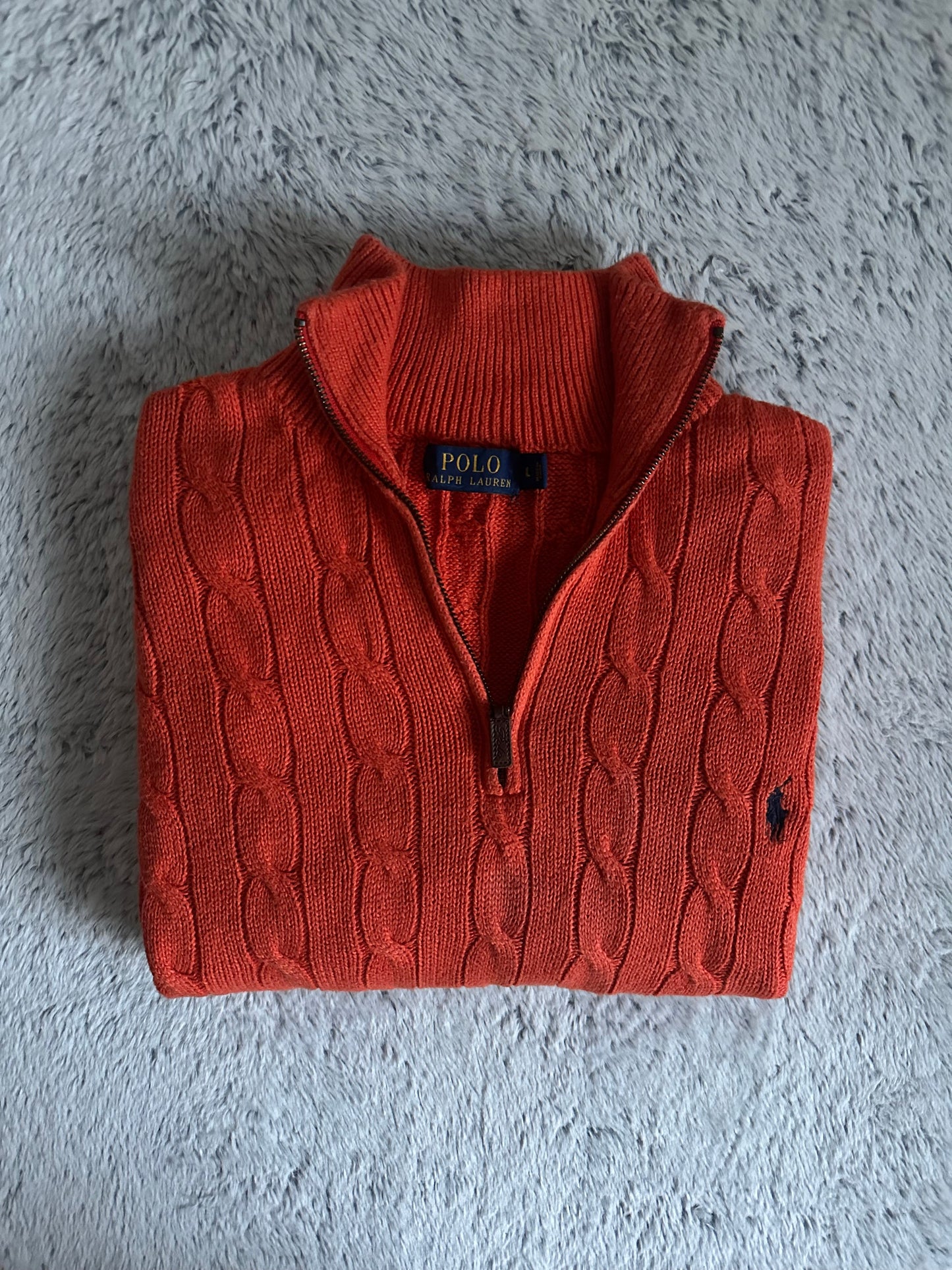 Pull demi zippé RALPH LAUREN Taille L/XL Spot-Chic