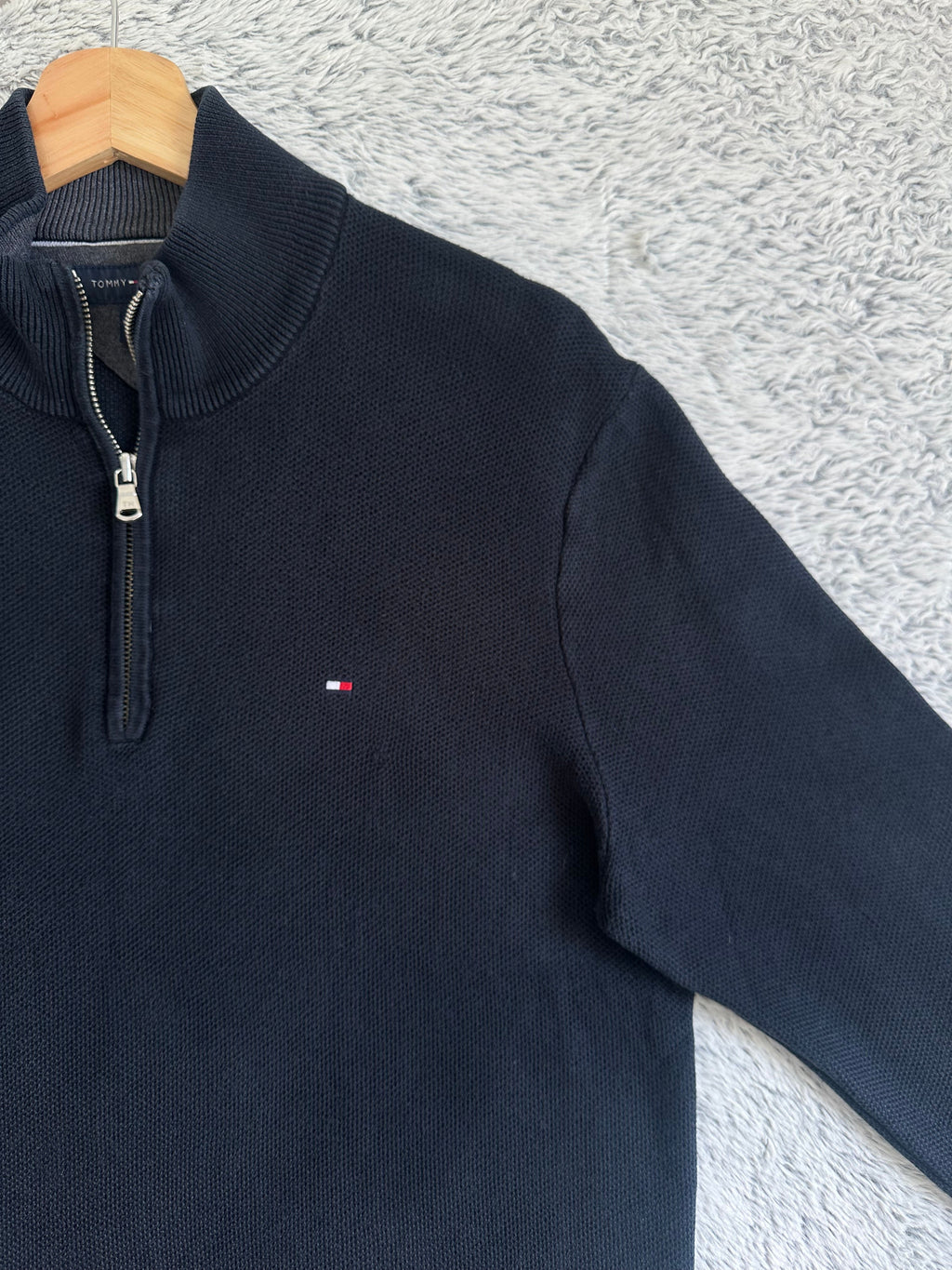 Pull demi zippé TOMMY HILFIGER Taille L Spot-Chic