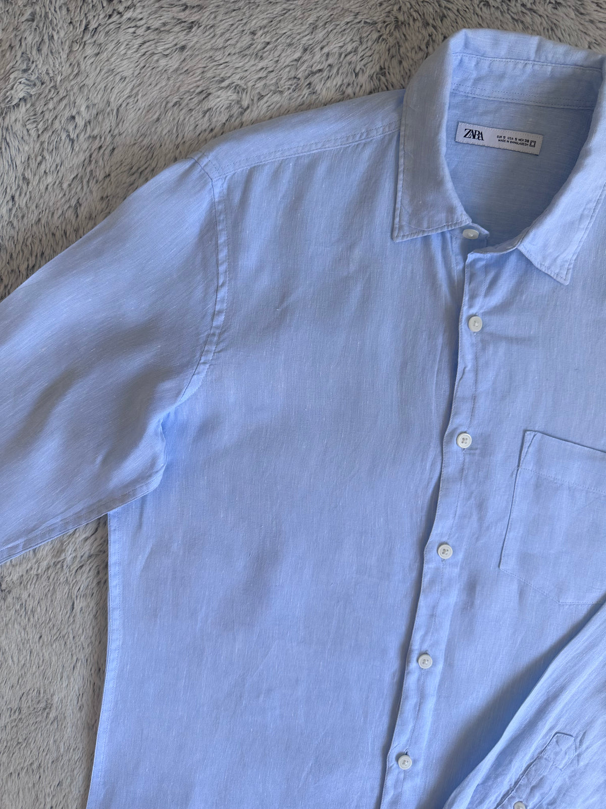 Chemise Zara en lin Taille S Spot-Chic
