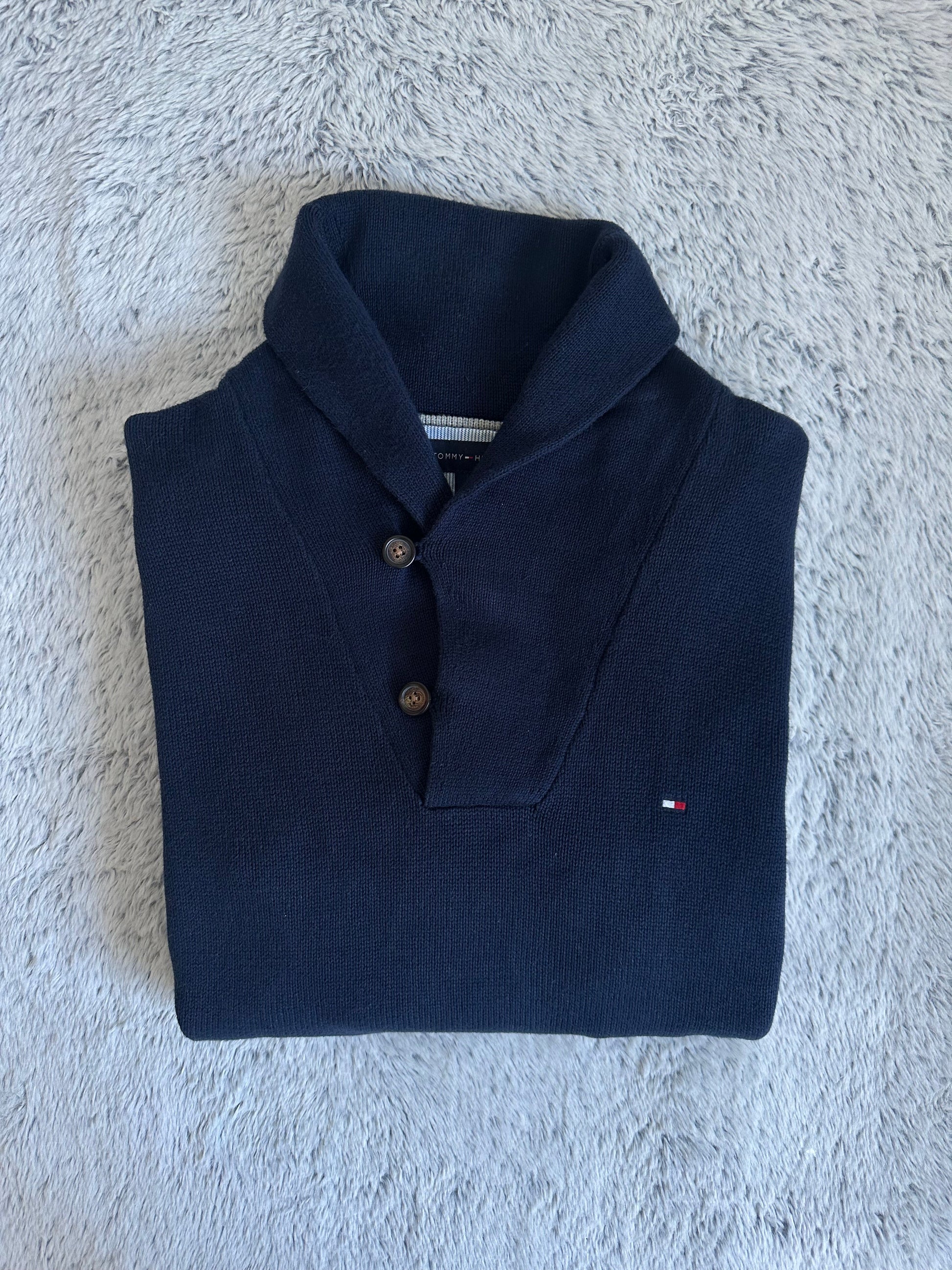 Pull demi boutonné TOMMY HILFIGER Taille M/L Spot-Chic