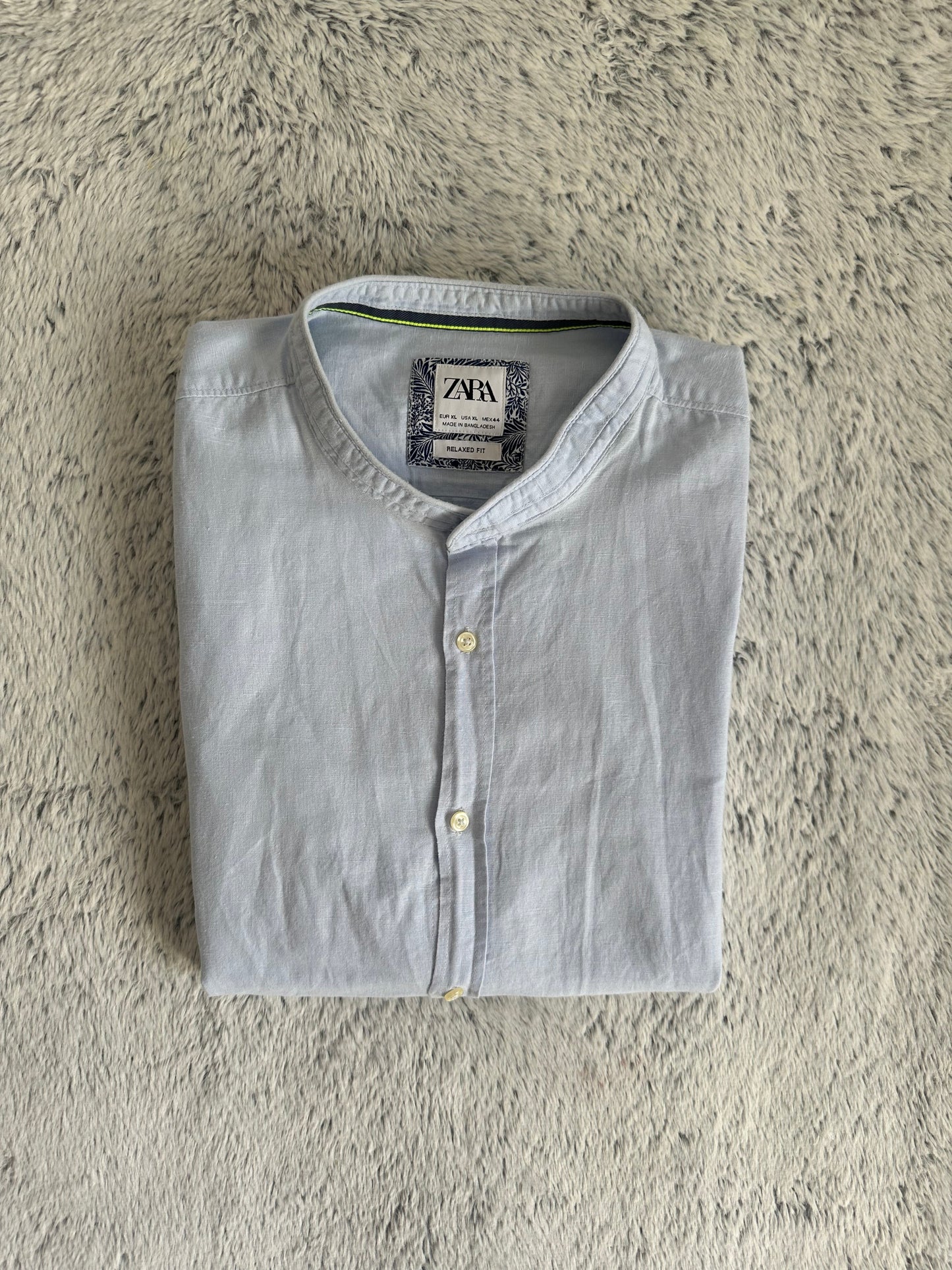 Chemise ZARA en lin Taille XL Spot-Chic