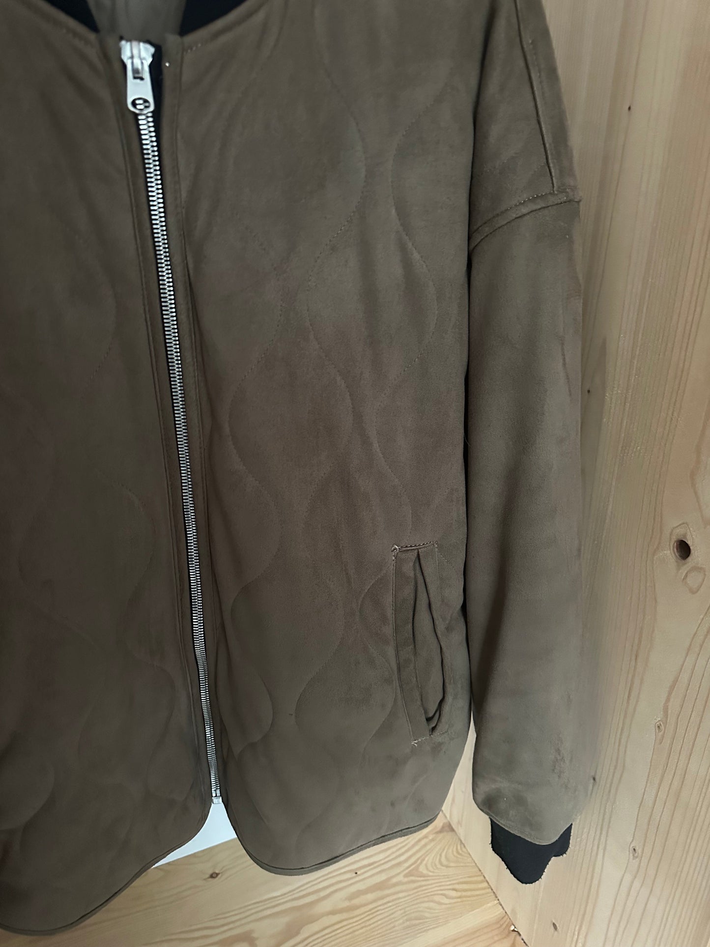 Veste ZARA Taille L en daim Spot-Chic