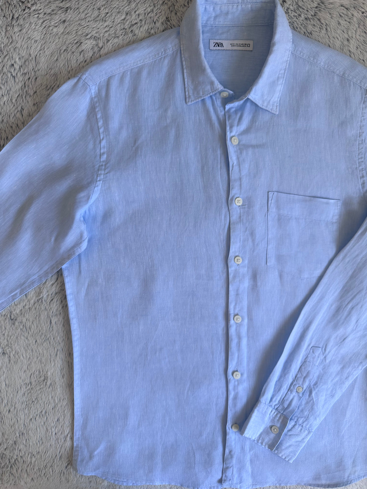 Chemise Zara en lin Taille S Spot-Chic