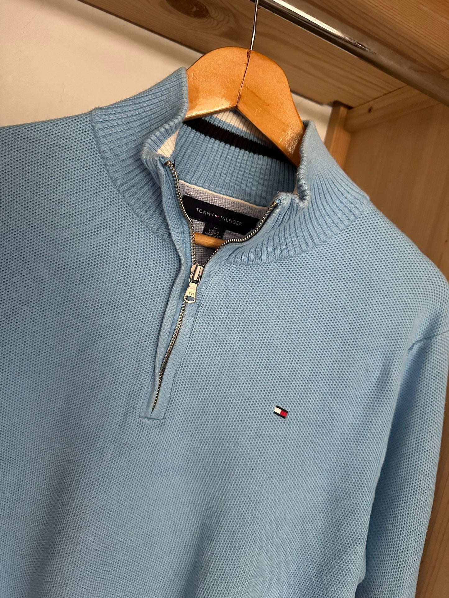 Pull demi zippé TOMMY HILFIGER Taille M Spot-Chic