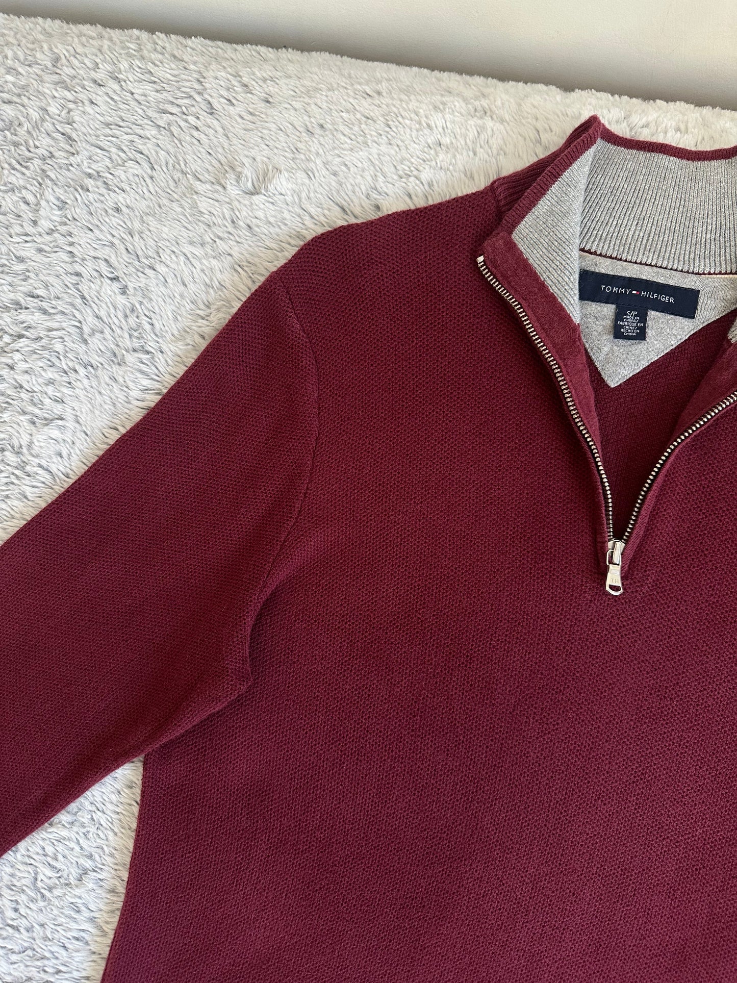 Pull demi zippé TOMMY HILFIGER Taille S Spot-Chic