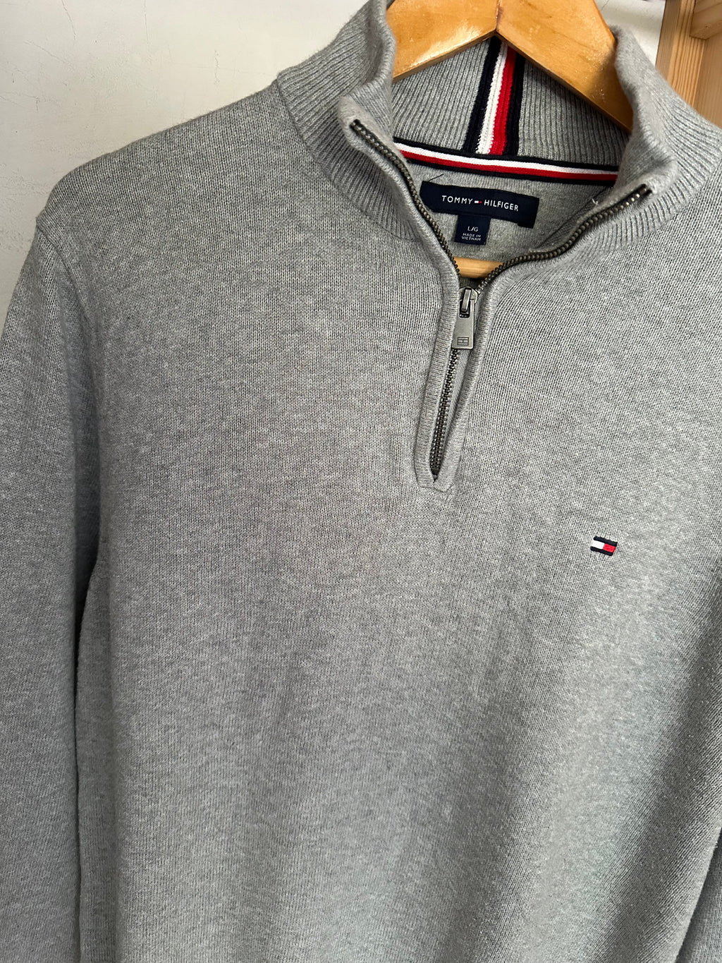 Pull demi zippé TOMMY HILFIGER Taille M Spot-Chic