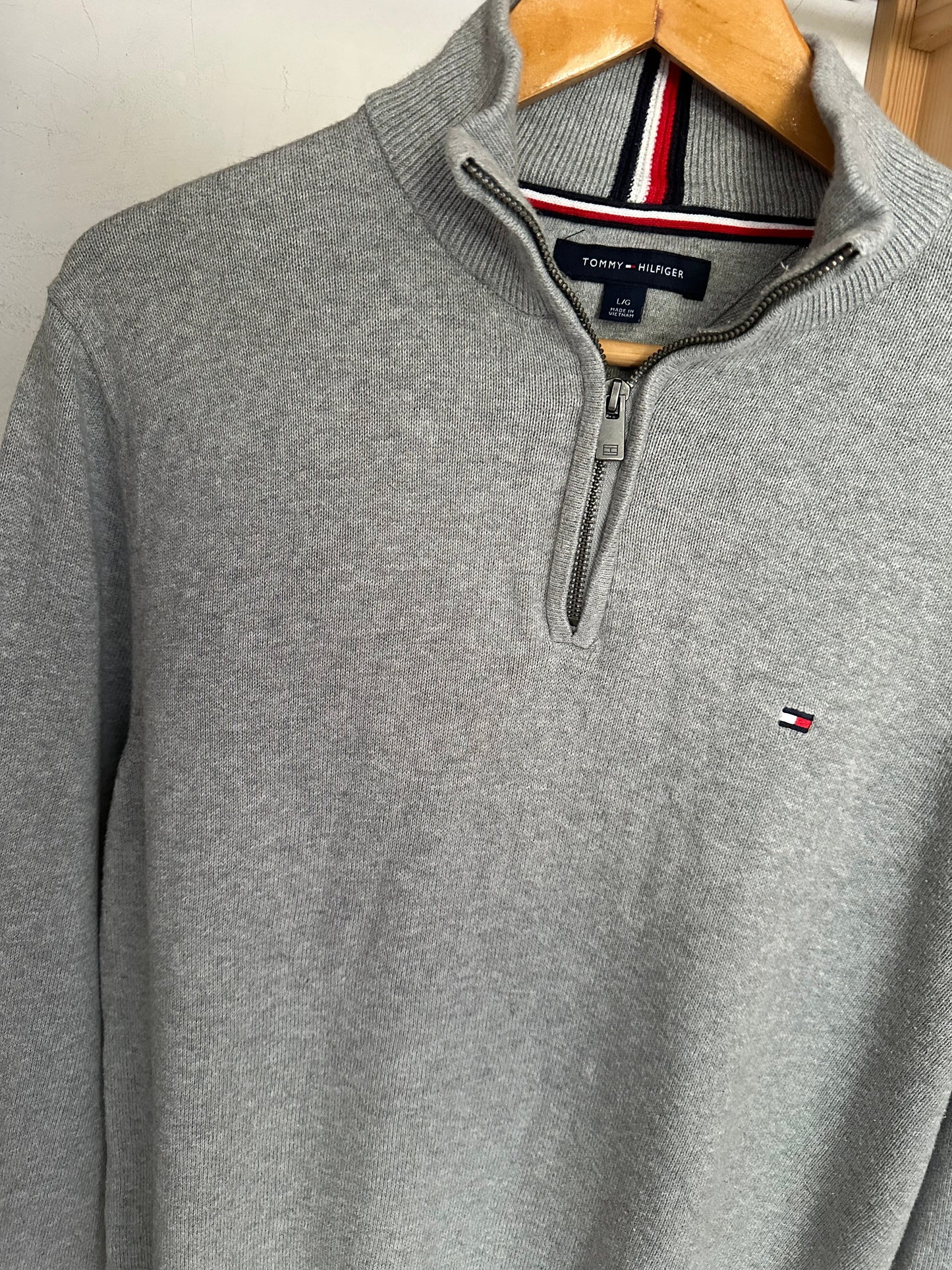 Pull demi zippé TOMMY HILFIGER Taille M Spot-Chic