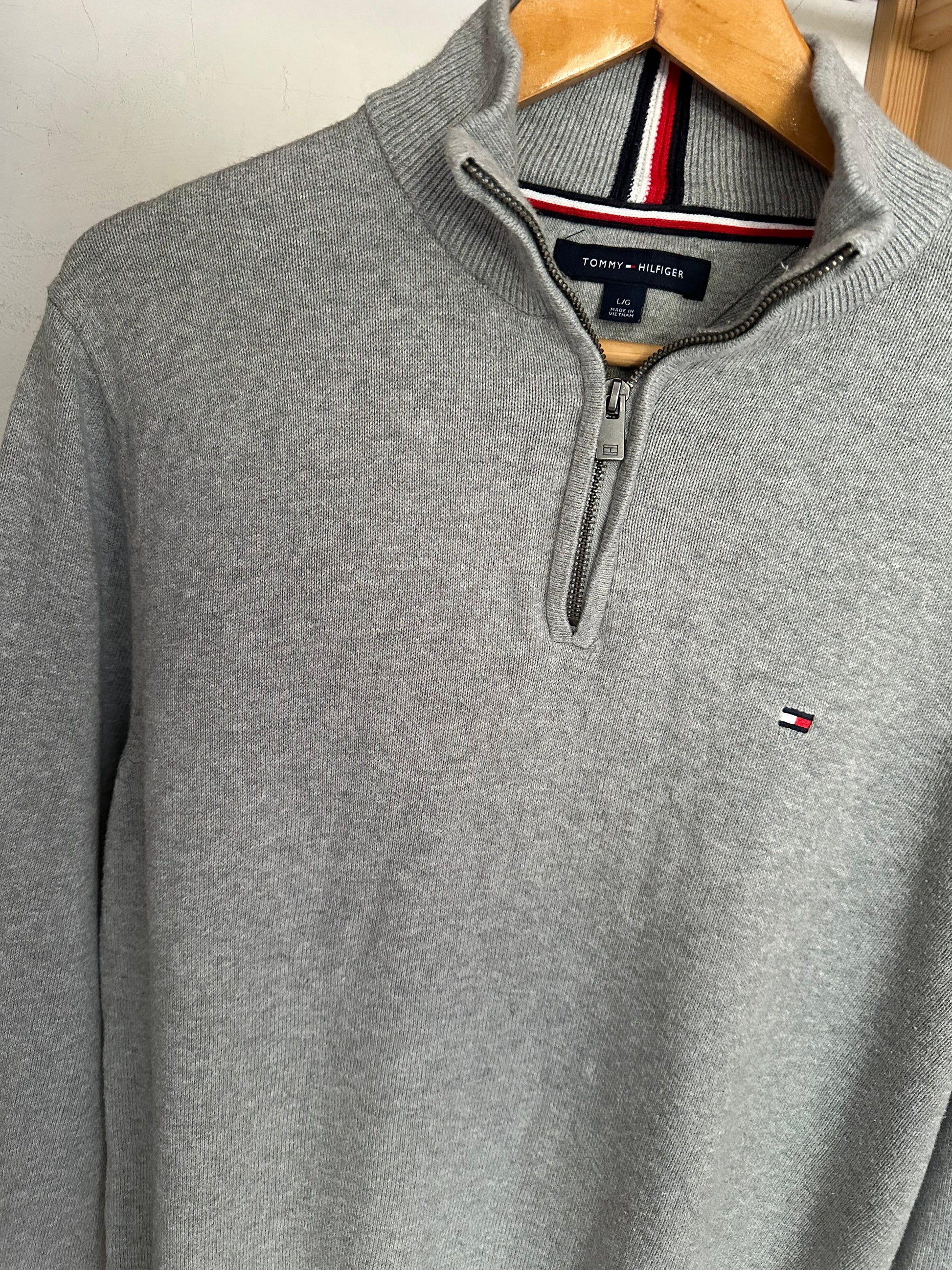 Pull demi zippé TOMMY HILFIGER Taille M Spot-Chic