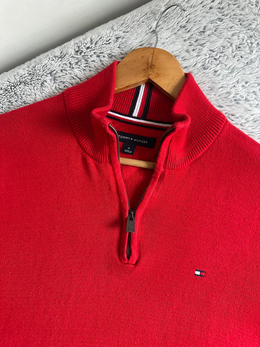 Pull demi zippé TOMMY HILFIGER Taille M Spot-Chic