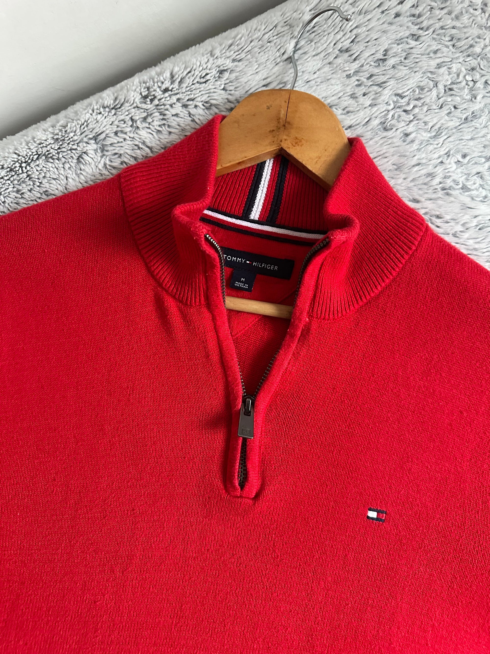 Pull demi zippé TOMMY HILFIGER Taille M Spot-Chic
