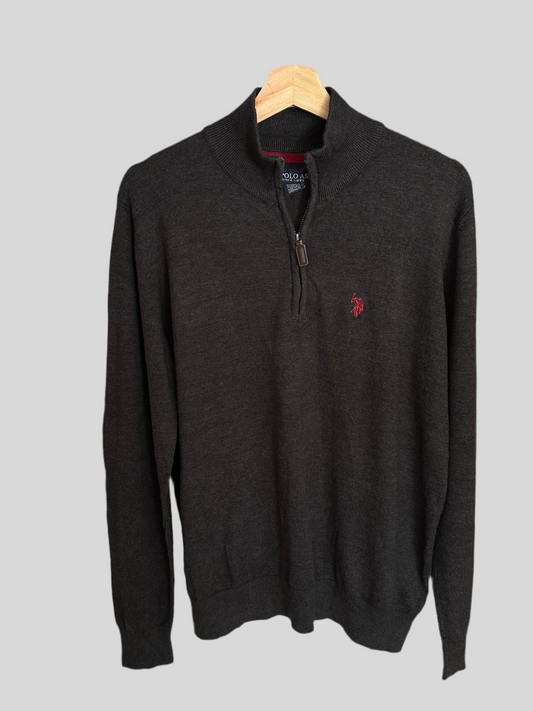 Pull demi zippé US POLO ASSN Taille M Spot-Chic