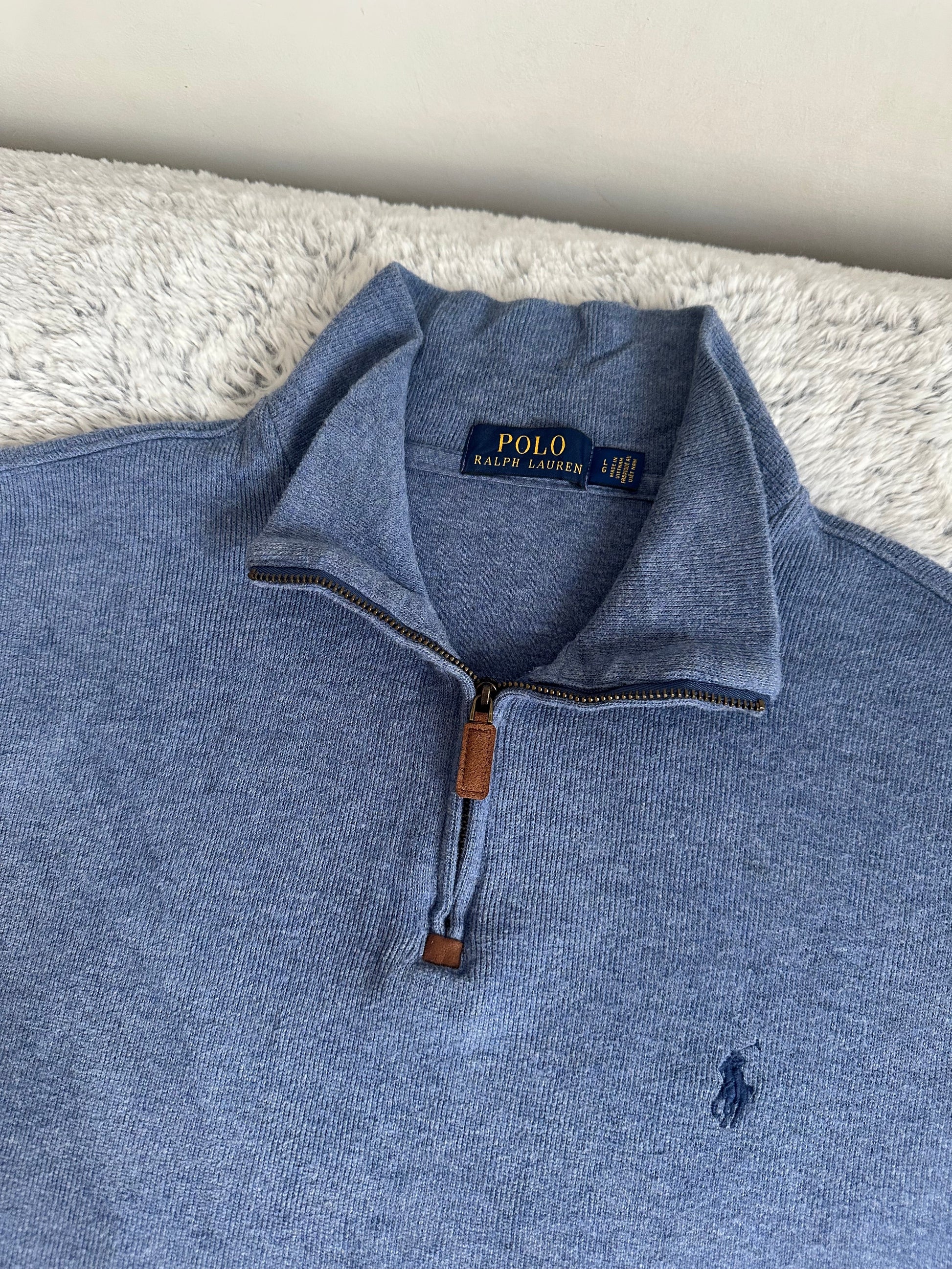 Pull demi zippé RALPH LAUREN Taille L/G Spot-Chic