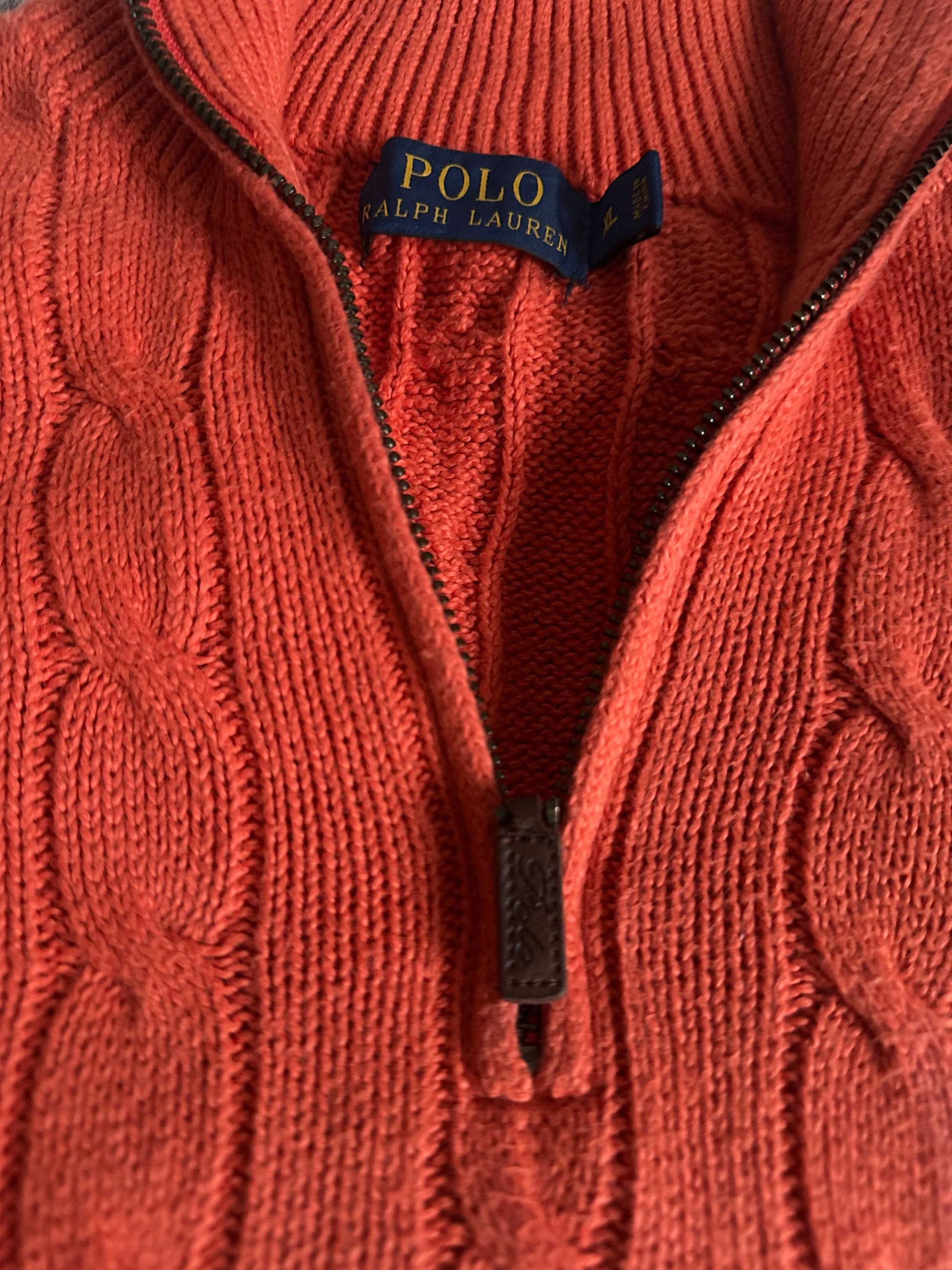 Pull demi zippé RALPH LAUREN Taille L/XL Spot-Chic