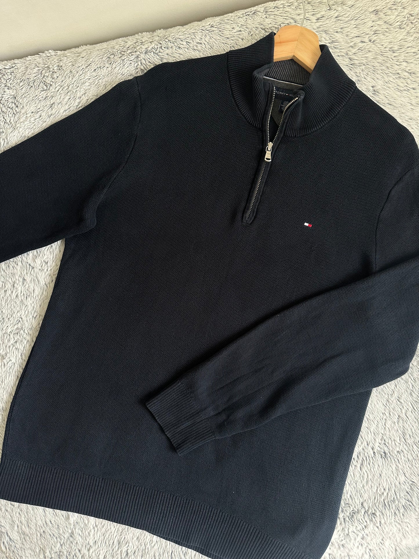 Pull demi zippé TOMMY HILFIGER Taille L Spot-Chic