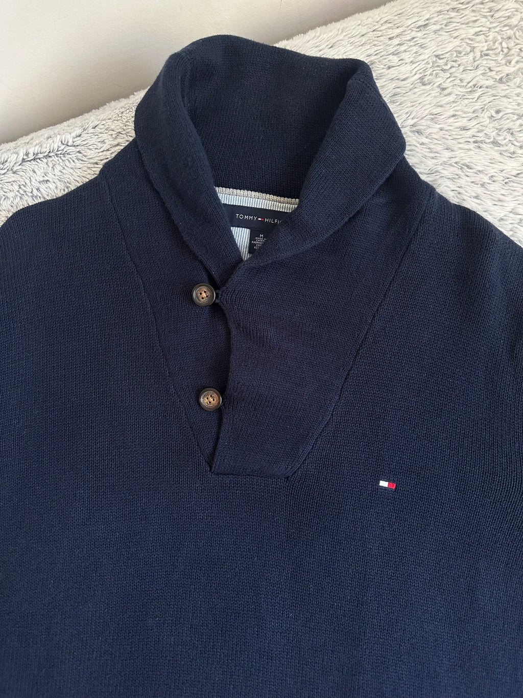 Pull demi boutonné TOMMY HILFIGER Taille M/L Spot-Chic