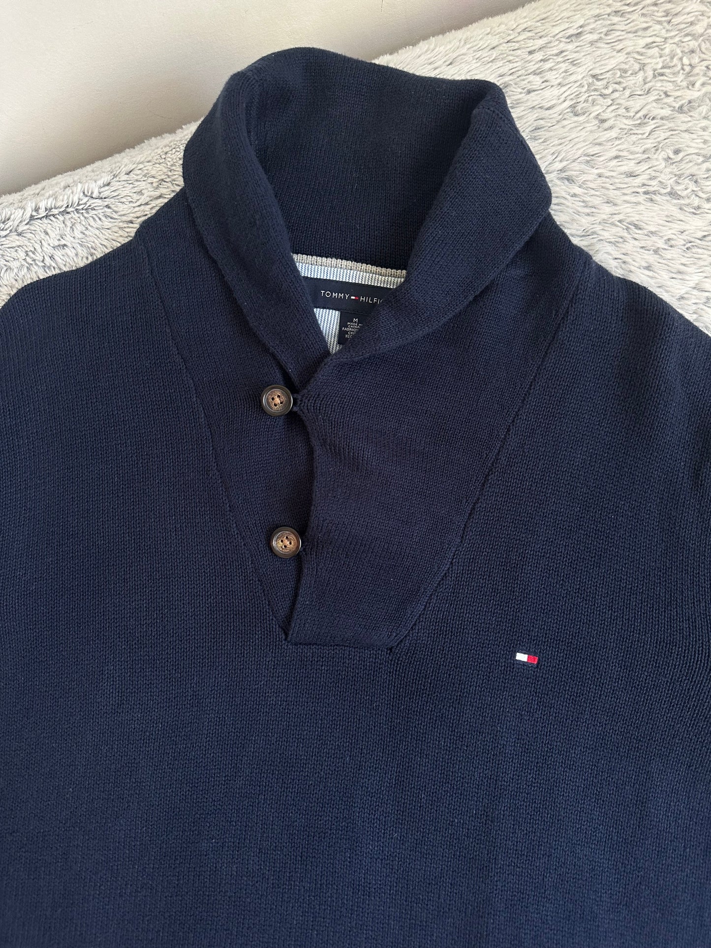 Pull demi boutonné TOMMY HILFIGER Taille M/L Spot-Chic