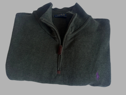 Pull demi zippé RALPH LAUREN TAILLE L/G Spot-Chic