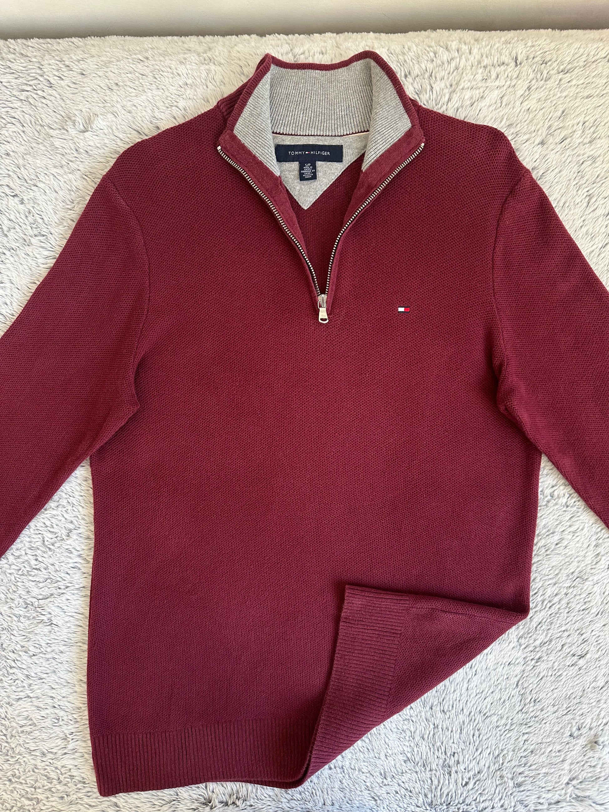 Pull demi zippé TOMMY HILFIGER Taille S Spot-Chic