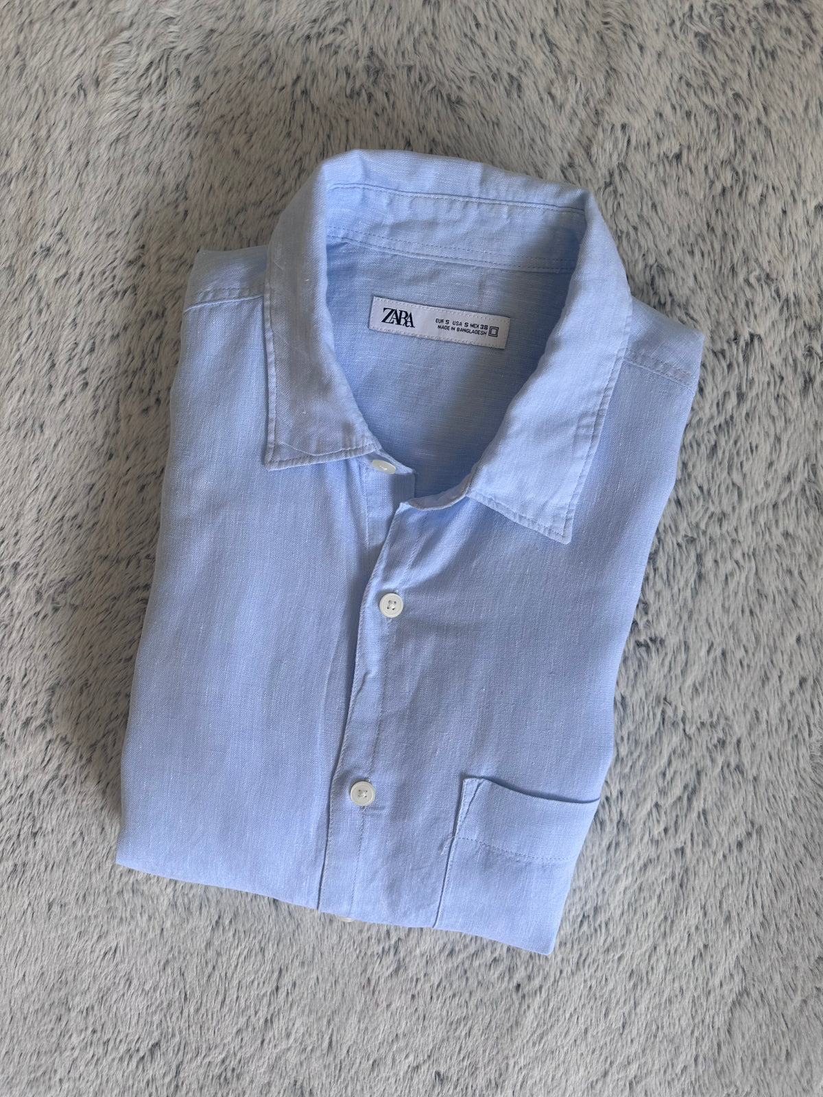 Chemise Zara en lin Taille S Spot-Chic