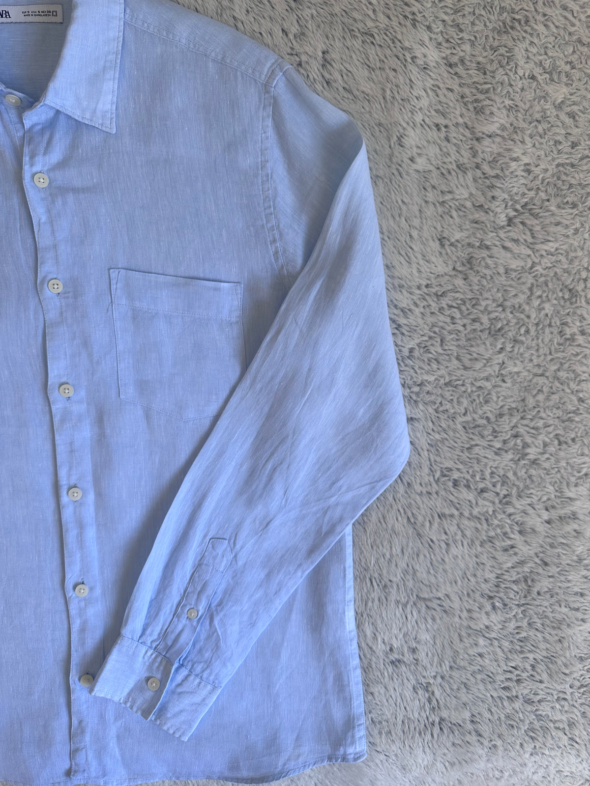 Chemise Zara en lin Taille S Spot-Chic
