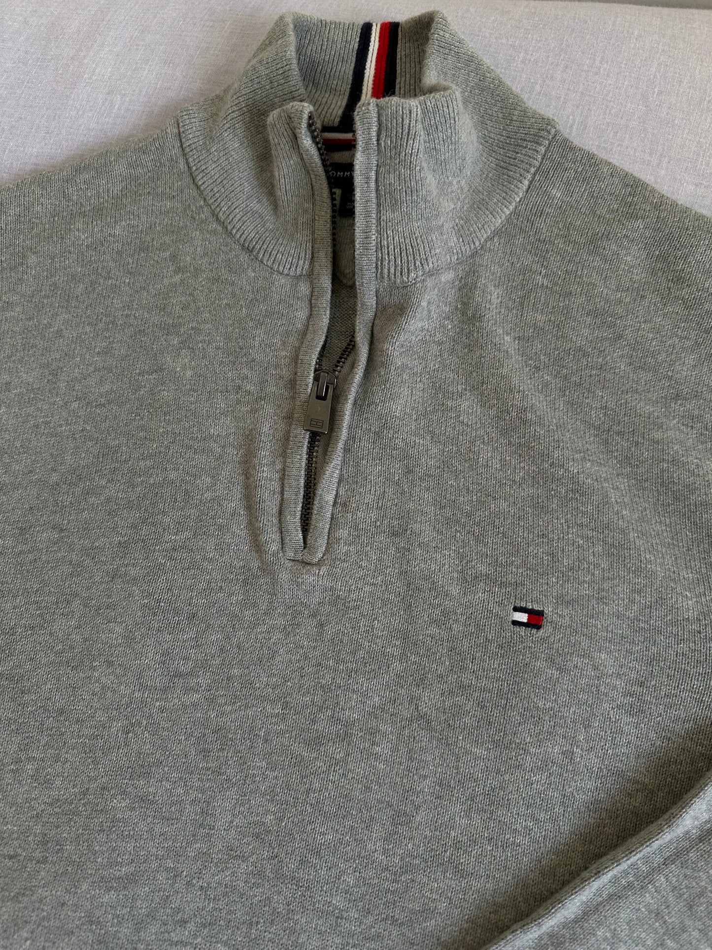 Pull demi zippé TOMMY HILFIGER Taille M Spot-Chic