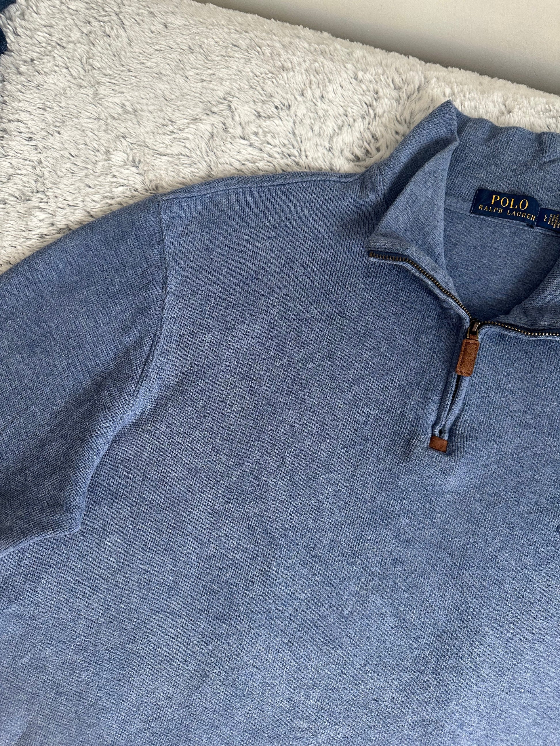 Pull demi zippé RALPH LAUREN Taille L/G Spot-Chic