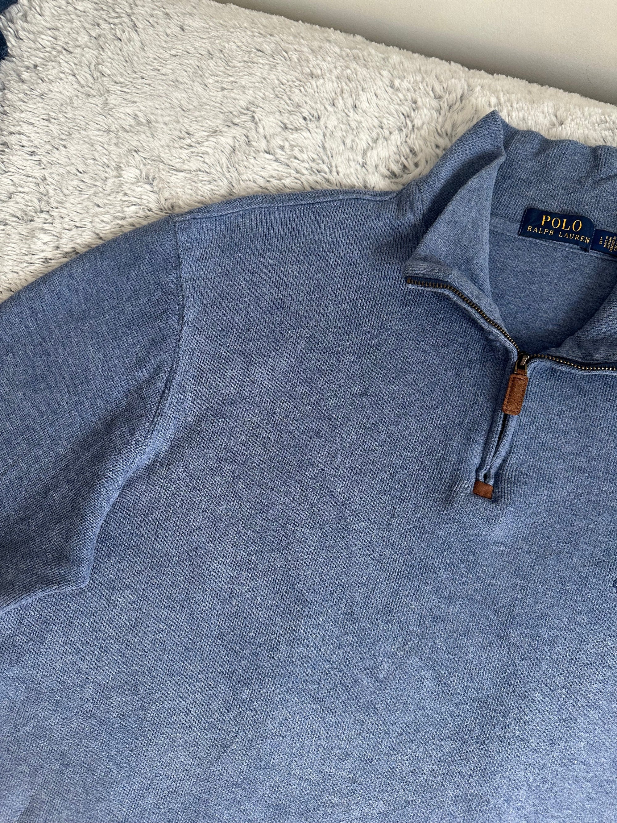 Pull demi zippé RALPH LAUREN Taille L/G Spot-Chic