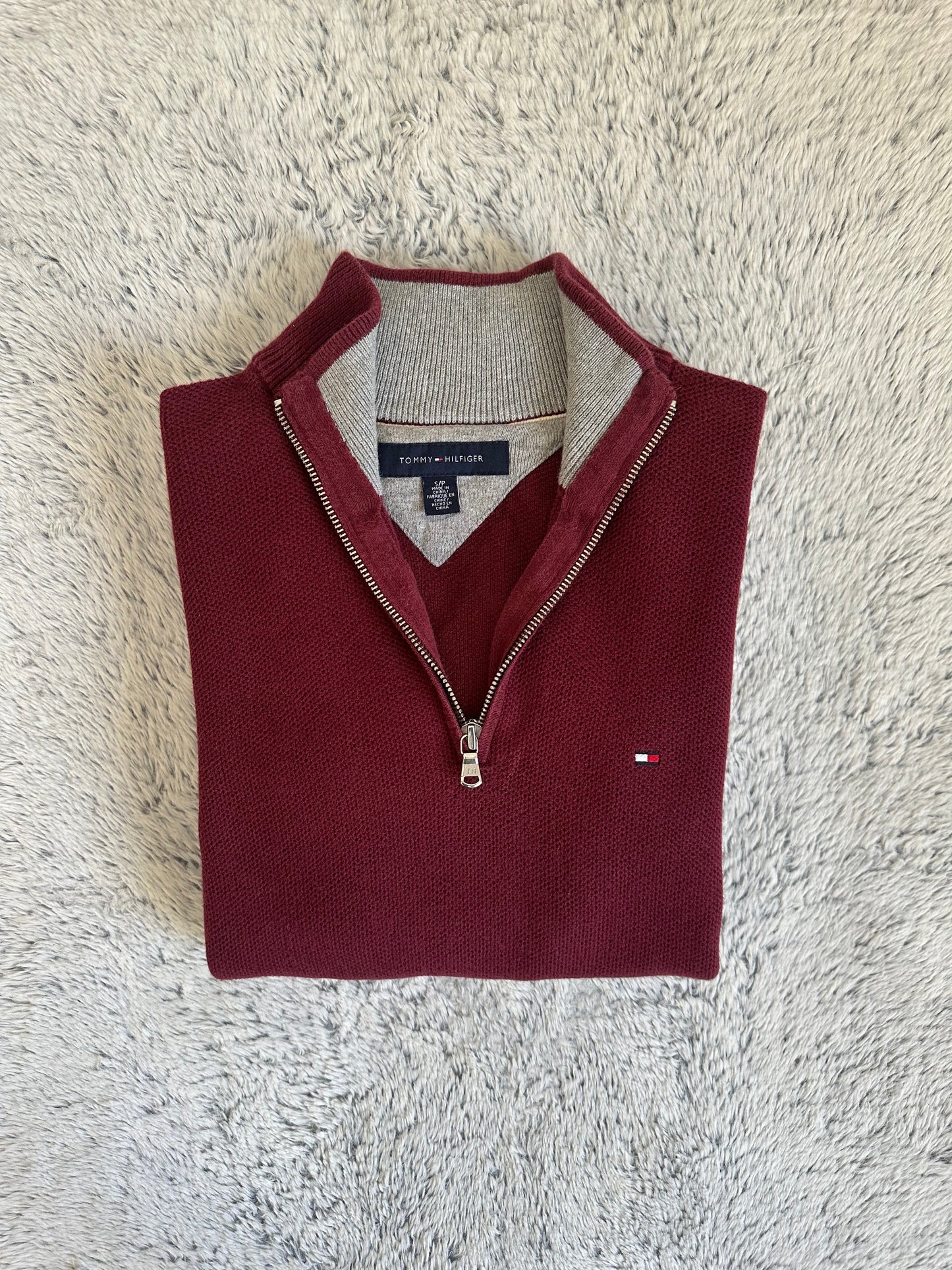 Pull demi zippé TOMMY HILFIGER Taille S Spot-Chic
