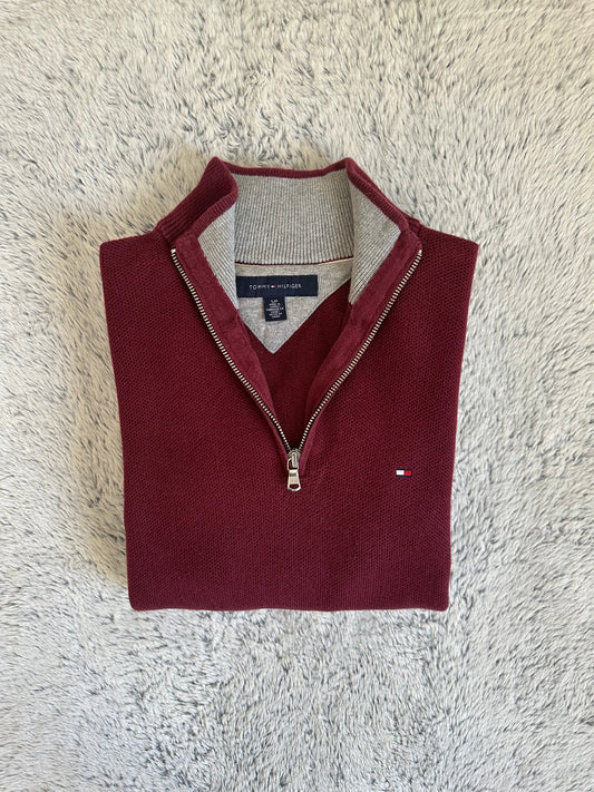 Pull demi zippé TOMMY HILFIGER Taille S Spot-Chic