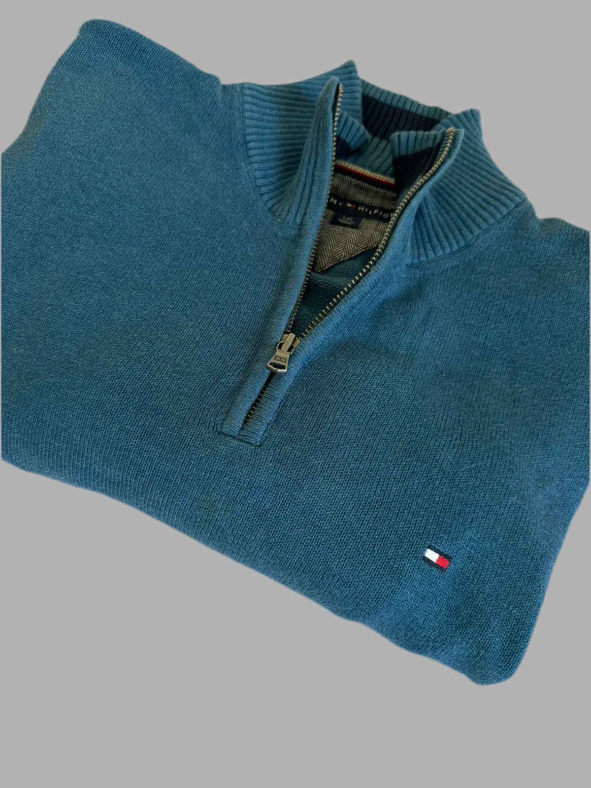 Pull demi zippé TOMMY HILFIGER Taille M Spot-Chic