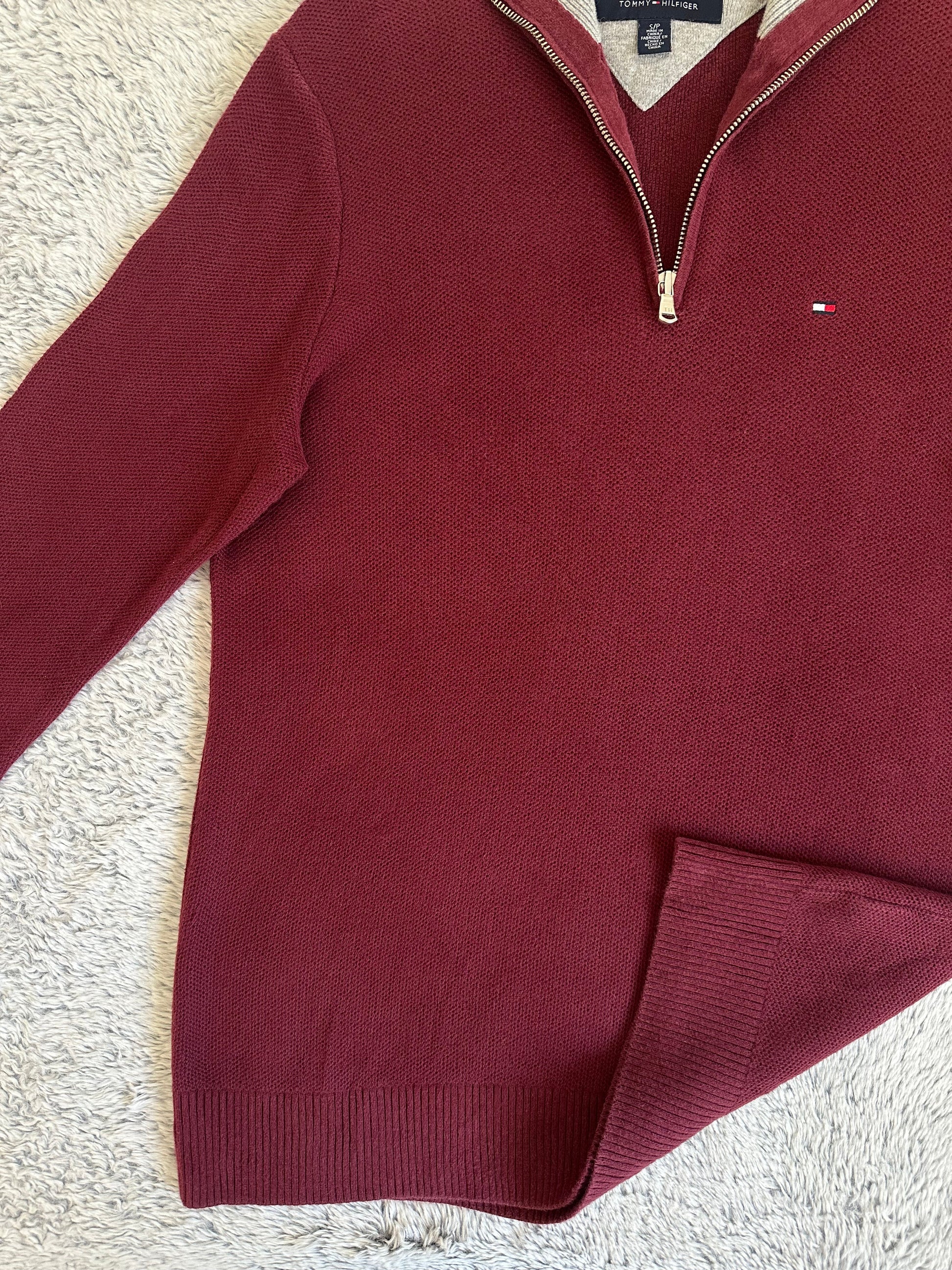 Pull demi zippé TOMMY HILFIGER Taille S Spot-Chic