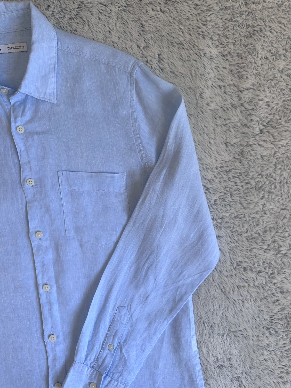 Chemise Zara en lin Taille S Spot-Chic
